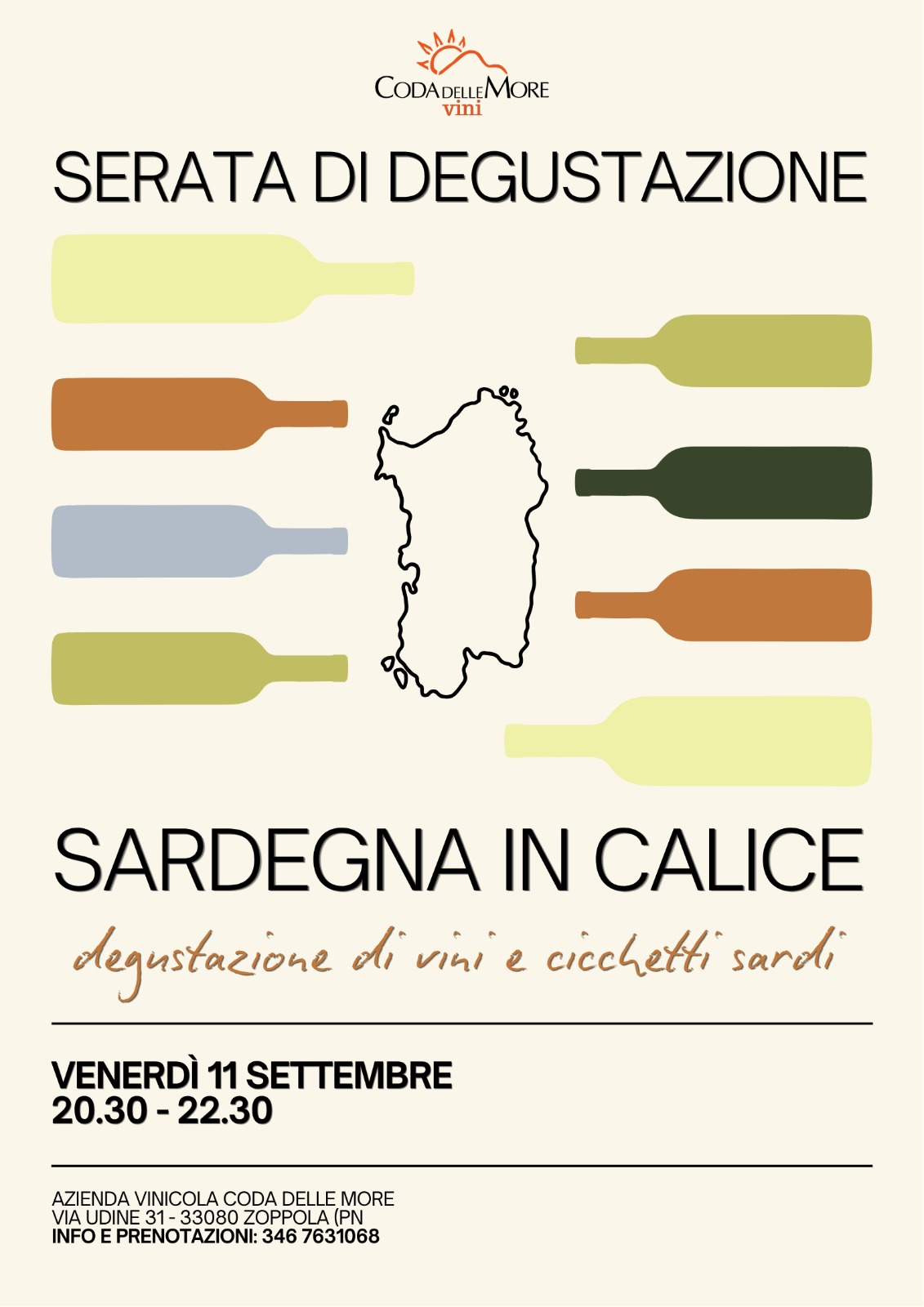 Serata di degustazione vini e cicchetti sardi